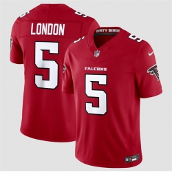 Men Atlanta Falcons  5 Drake London Red 2026 New F U S E  Vapor Untouchable Limited Stitched Football Jersey
