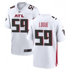 Men Atlanta Falcons 59 Zion Logue White Limited Stitched Football Game Jersey