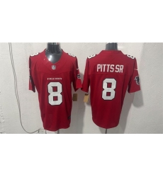 Men Atlanta Falcons 8 Kyle Pitts Sr Red 2026 New F U S E Vapor Untouchable Limited Stitched Football Jersey Men Atlanta Falcons 8 Kyle Pitts Sr Red 2026 New F U S E Vapor Untouchable Limited Stitched Football Jersey
