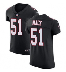 Nike Falcons #51 Alex Mack Black Alternate Mens Stitched NFL Vapor Untouchable Elite Jersey