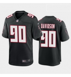 men marlon davidson atlanta falcons black throwback game jersey 