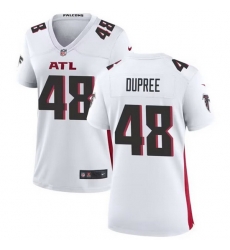 Women Atlanta Falcons 48 Bud Dupree White Stitched Game Jersey