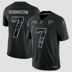 Youth Atlanta Falcons  7 Bijan Robinson Black 2026 Salute to Service Limited Stitched Football Jersey