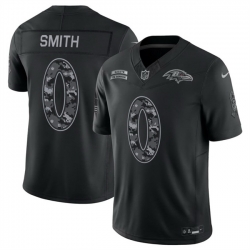 Men Baltimore Ravens  0 Roquan Smith Black F U S E  2026 Salute to Service Limited Stitched Football Jersey