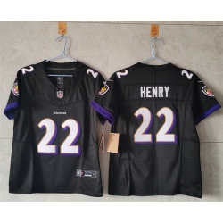 Women Baltimore Ravens 22 Derrick Henry Black Vapor Football Jersey  Women Baltimore Ravens 22 Derrick Henry Black Vapor Football Jersey