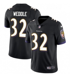 Youth Nike Baltimore Ravens 32 Eric Weddle Elite Black Alternate NFL Jersey