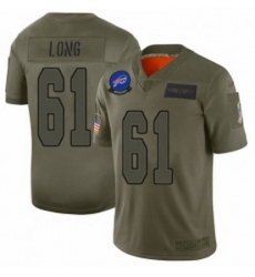 Womens Buffalo Bills 61 Spencer Long Limited Camo 2019 Salute to Service Football Jersey