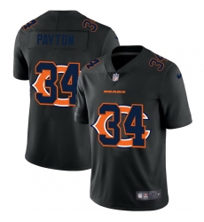 Chicago Bears 34 Walter Payton Men Nike Team Logo Dual Overlap Limited NFL Jersey Black