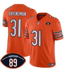 Men Chicago Bears 31 Dillon Thieneman Orange 2026 F U S E With Mike Ditka 89 Patch Vapor Untouchable Limited Stitched Football Jersey Men Chicago Bears 31 Dillon Thieneman Orange 2026 F U S E With Mike Ditka 89 Patch Vapor Untouchable Limited Stitched Football Jersey