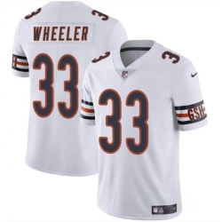 Men Chicago Bears 33 Ian Wheeler White Vapor Stitched Football Jersey