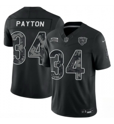 Men Chicago Bears 34 Walter Payton Black F U S E 2026 Salute to Service Limited Stitched Football Jersey Men Chicago Bears 34 Walter Payton Black F U S E 2026 Salute to Service Limited Stitched Football Jersey