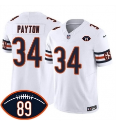 Men Chicago Bears 34 Walter Payton White 2026 F U S E With Mike Ditka 89 Patch Vapor Untouchable Limited Stitched Football Jersey Men Chicago Bears 34 Walter Payton White 2026 F U S E With Mike Ditka 89 Patch Vapor Untouchable Limited Stitched Football Jersey