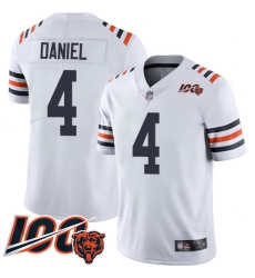 Men Chicago Bears 4 Chase Daniel White 100th Season Limited Football Jersey