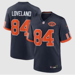 Men Chicago Bears 84 Colston Loveland Nike Navy 2026 Rivalries Collection Game Jerseys
