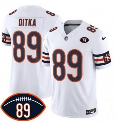Men Chicago Bears 89 Mike Ditka White 2026 With Mike Ditka 89 Patch F U S E Vapor Untouchable Limited Stitched Football Jersey Men Chicago Bears 89 Mike Ditka White 2026 With Mike Ditka 89 Patch F U S E Vapor Untouchable Limited Stitched Football Jersey