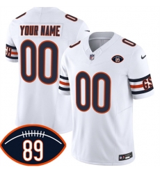 Men Chicago Bears Active Player Custom White 2026 With Mike Ditka 89 Patch F U S E  With VMH Patch Vapor Untouchable Limited Stitched Football Jersey