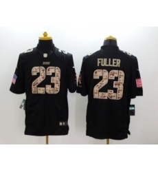 Nike Chicago Bears 23 Kyle Fuller Black Limited Salute to Service NFL Jersey