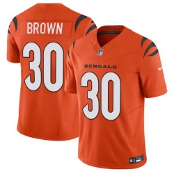 Men Cincinnati Bengals 30 Chase Brown Orange 2024 F U S E Vapor Untouchable Limited Stitched Jersey