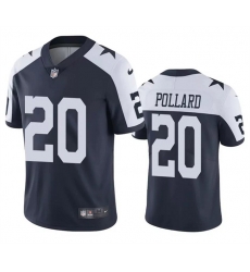 Men Dallas Cowboys 20 Tony Pollard Navy Color Rush Limited Stitched Jersey