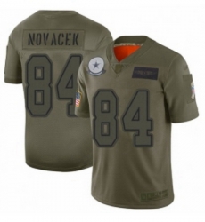 Men Dallas Cowboys 84 Jay Novacek Limited Camo 2019 Salute to Service Football Jersey