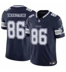 Men Dallas Cowboys 86 Luke Schoonmaker Navy 2023 F U S E Vapor Untouchable Limited Stitched Football Jersey