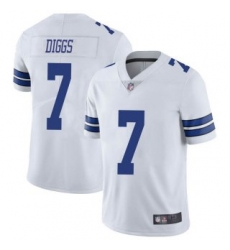 Men Nike Dallas Cowboys Trevon Diggs #7 White Vapor Limited Stitched Jersey