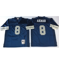 Mitchell Ness cowboys #8 Throwback Stitched NFL Jerseys