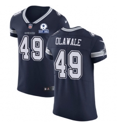 Nike Cowboys 49 Jamize Olawale Navy Blue Team Color Men Stitched With Established In 1960 Patch NFL Vapor Untouchable Elite Jersey