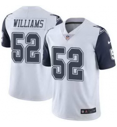 Nike Cowboys 52 Connor Williams White Color Rush Limited Jersey