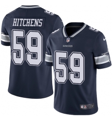 Nike Cowboys #59 Anthony Hitchens Navy Blue Team Color Mens Stitched NFL Vapor Untouchable Limited Jersey