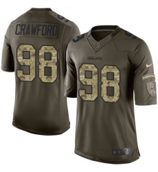 Nike Dallas Cowboys #98 Tyrone Crawford Green Men 27s Stitched NFL Limited Salute To Service Jersey