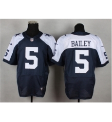 Nike Dallas cowboys 5 Dan Bailey blue Elite thankgivings NFL Jersey