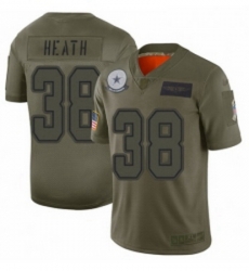 Womens Dallas Cowboys 38 Jeff Heath Limited Camo 2019 Salute to Service Football Jersey