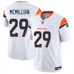 Men Denver Broncos 29 Ja Quan McMillan White 2025 F U S E  Vapor Limited Stitched Football Jersey