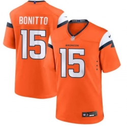 Men Denver Broncos Nik Bonitto Orange 2024 Stitched NFL Jersey