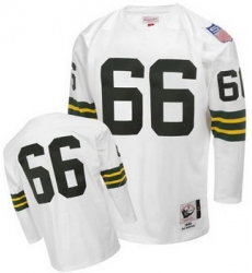 Green Bay Packers 66 Ray Nitschke White Jerseys Throwback