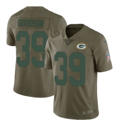 Nike Packers #39 Demetri Goodson Olive Mens Stitched NFL Limited 2017 Salute To Service Jersey