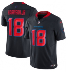 Men Houston Texans  18 Marvin Harrison Jr Navy 2026 F U S E  Vapor Limited Stitched Football Jersey