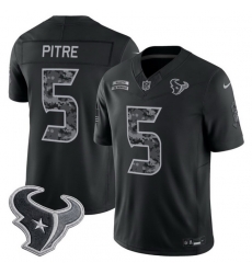 Men Houston Texans 5 Jalen Pitre Black F U S E 2026 Salute to Service Limited Stitched Football Jersey Men Houston Texans 5 Jalen Pitre Black F U S E 2026 Salute to Service Limited Stitched Football Jersey