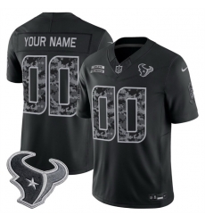Men Houston Texans Active Player Custom Black F U S E 2026 Salute to Service Limited Stitched Football Jersey Men Houston Texans Active Player Custom Black F U S E 2026 Salute to Service Limited Stitched Football Jersey