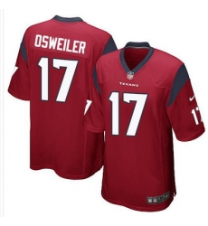 Nike Texans #17 Brock Osweiler Red Alternate Youth Stitched NFL Elite Jersey