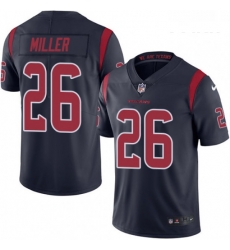 Youth Nike Houston Texans 26 Lamar Miller Elite Navy Blue Rush Vapor Untouchable NFL Jersey