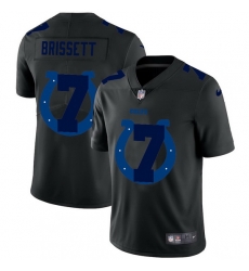 Indianapolis Colts 7 Jacoby Brissett Men Nike Team Logo Dual Overlap Limited NFL Jersey Black