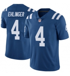 Men Indianapolis Colts 4 Sam Ehlinger Blue Vapor Untouchable Stitched Jersey