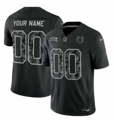 Men Indianapolis Colts Active Player Custom Black F U S E  2026 Salute to Service Limited Stitched Football Jersey