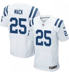 Men Nike Indianapolis Colts 25 Marlon Mack Elite White NFL Jersey