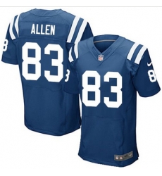 Nike Indianapolis Colts #83 Dwayne Allen Royal Blue Team Color Mens Stitched NFL Elite Jersey