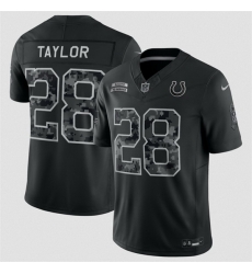 Youth Indianapolis Colts 28 Jonathan Taylor Black 2026 Salute to Service Limited Stitched Football Jersey Youth Indianapolis Colts 28 Jonathan Taylor Black 2026 Salute to Service Limited Stitched Football Jersey