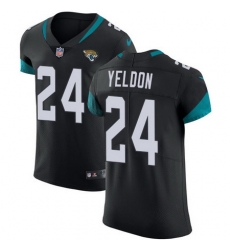 Nike Jaguars #24 T J Yeldon Black Alternate Mens Stitched NFL Vapor Untouchable Elite Jersey