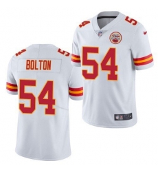 Men Nike Kansas City Chiefs Nick Bolton 54 White Limited Football Jersey